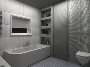 Полочки в ванную комнату – удобный способ размещения необходимых вещей